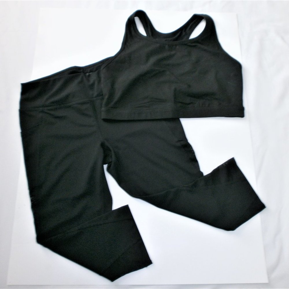 SET AthleticWorks Women Capris16"S, SportBra M Blk